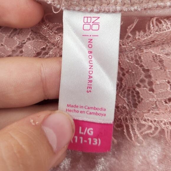 No Boundaries Pink Spaghetti Strap Tank Top Girls Size Large L - Picture 3 of 4